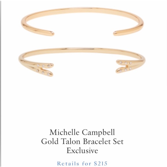 Michelle Campbell Gold Talon Bracelet Set - Picture 3 of 9